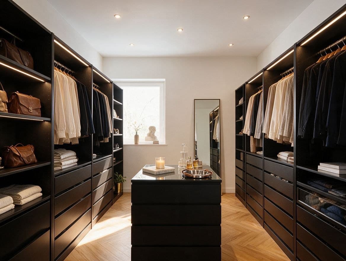 Offene Garderobe